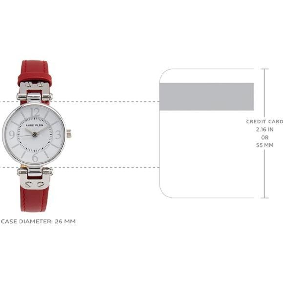Rectangular Leather Band Watch | Anne Klein Anne Klein Women\'s Leather Strap Watch